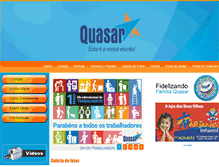 Tablet Screenshot of colegioquasar.com.br